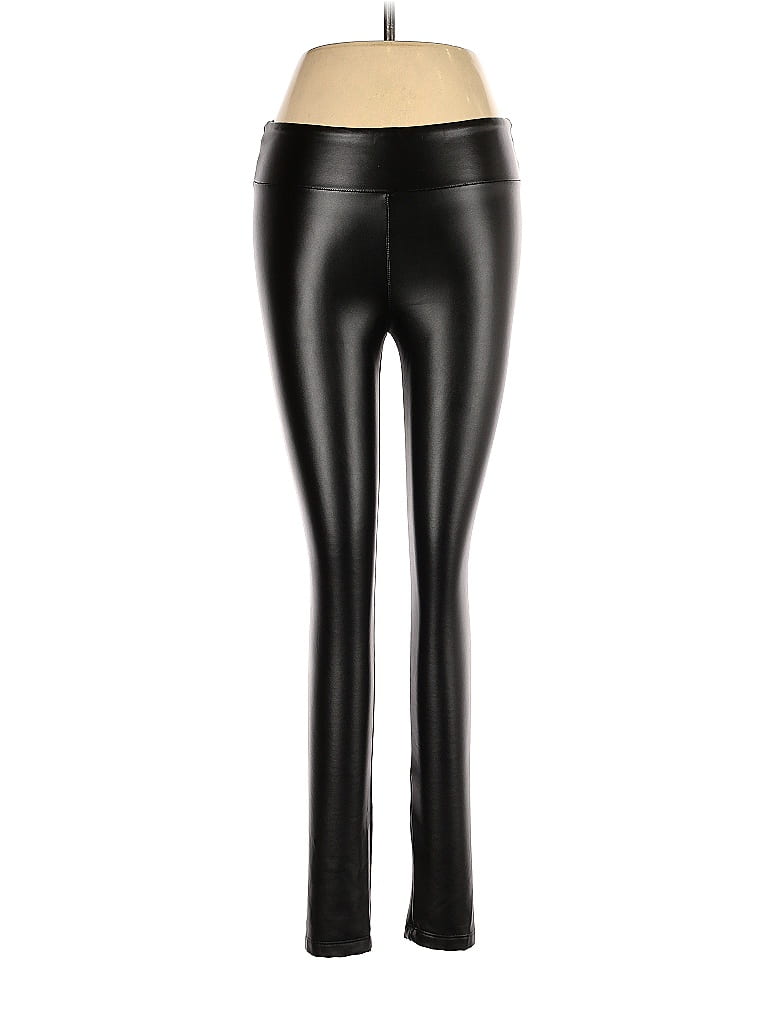 Calzedonia Solid Black Faux Leather Pants Size XS - 73% off | thredUP