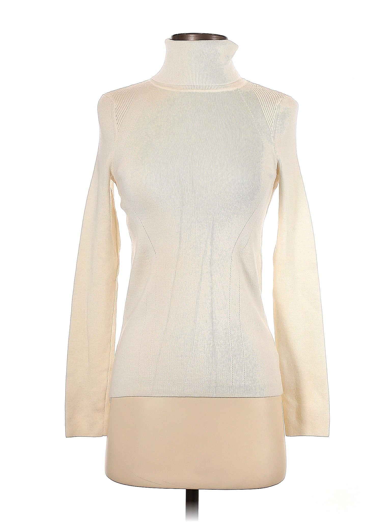Athleta Color Block Solid Ivory Turtleneck Sweater Size S - 56% off ...