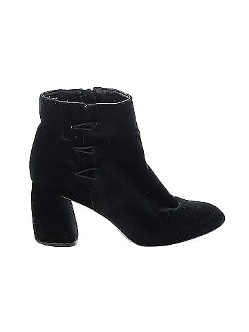 nine west black ankle boots