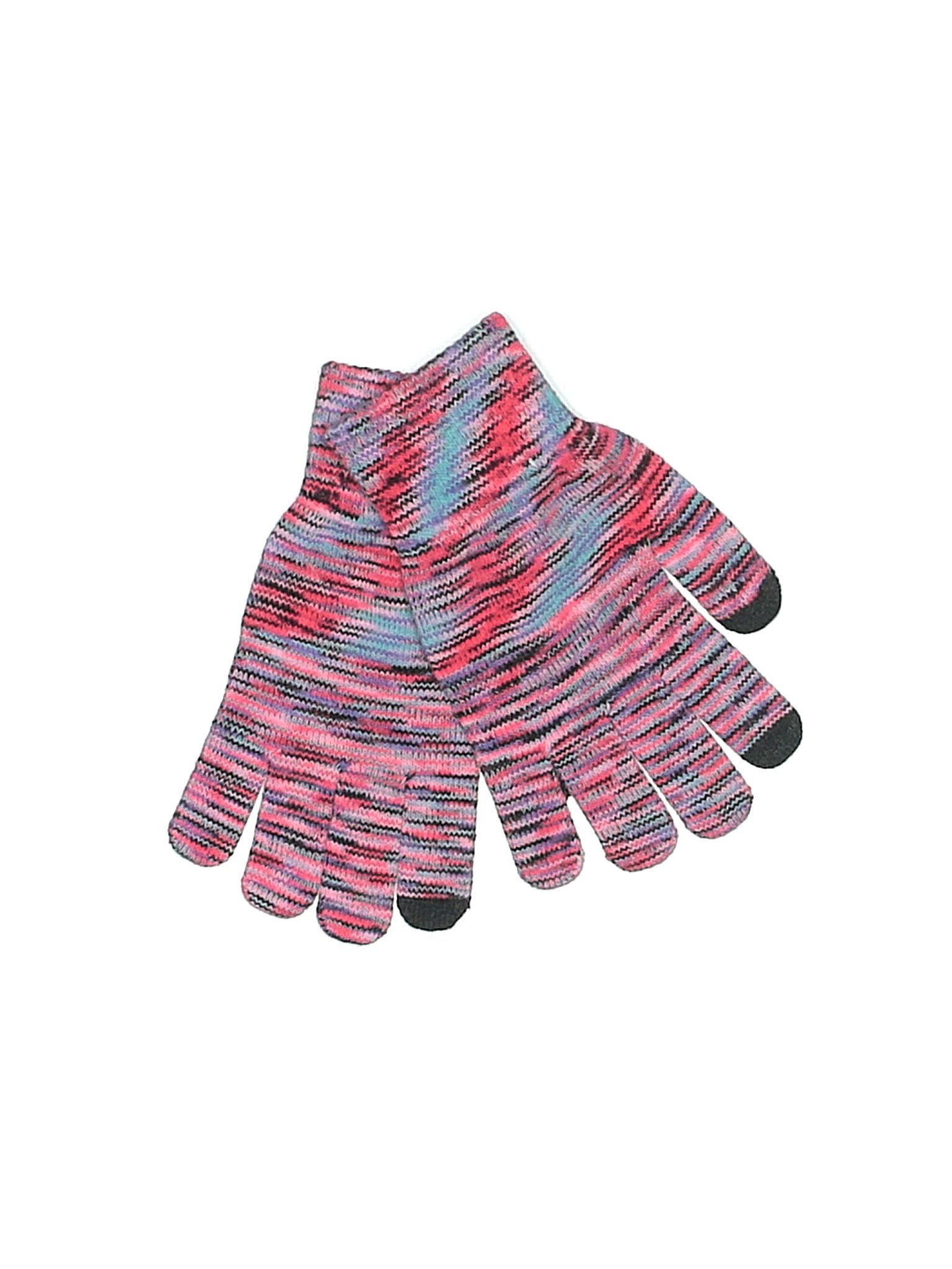 Kohl's Stripes Multi Color Pink Gloves One Size 0 off thredUP