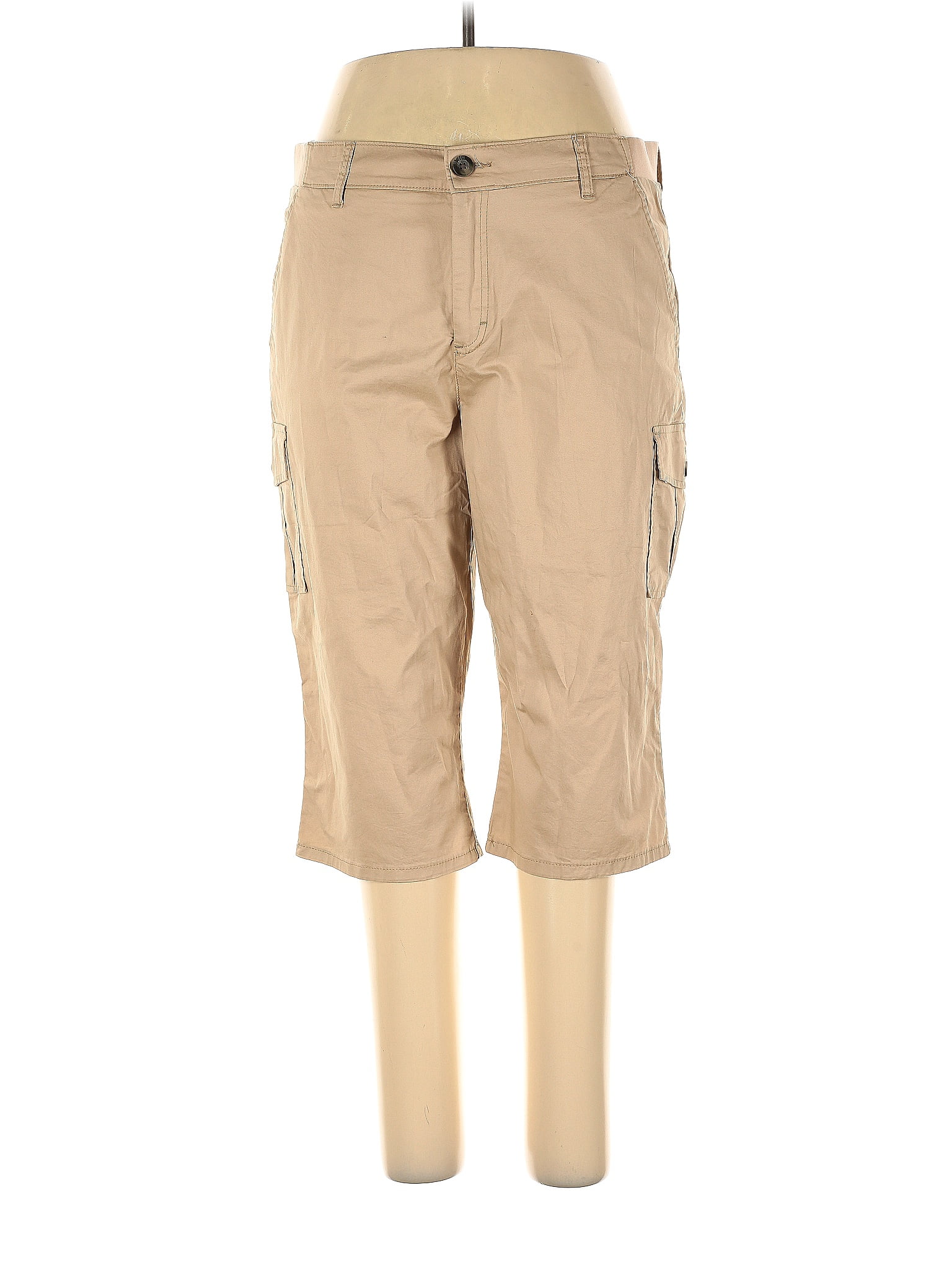 lee-solid-tan-cargo-pants-size-16-57-off-thredup