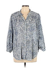 Pilcro By Anthropologie 3/4 Sleeve Button Down Shirt