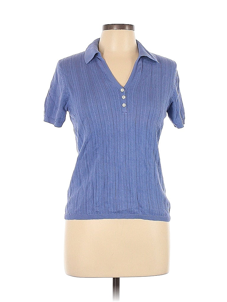 Brooks Brothers Solid Blue Short Sleeve Henley Size L 79 off thredUP