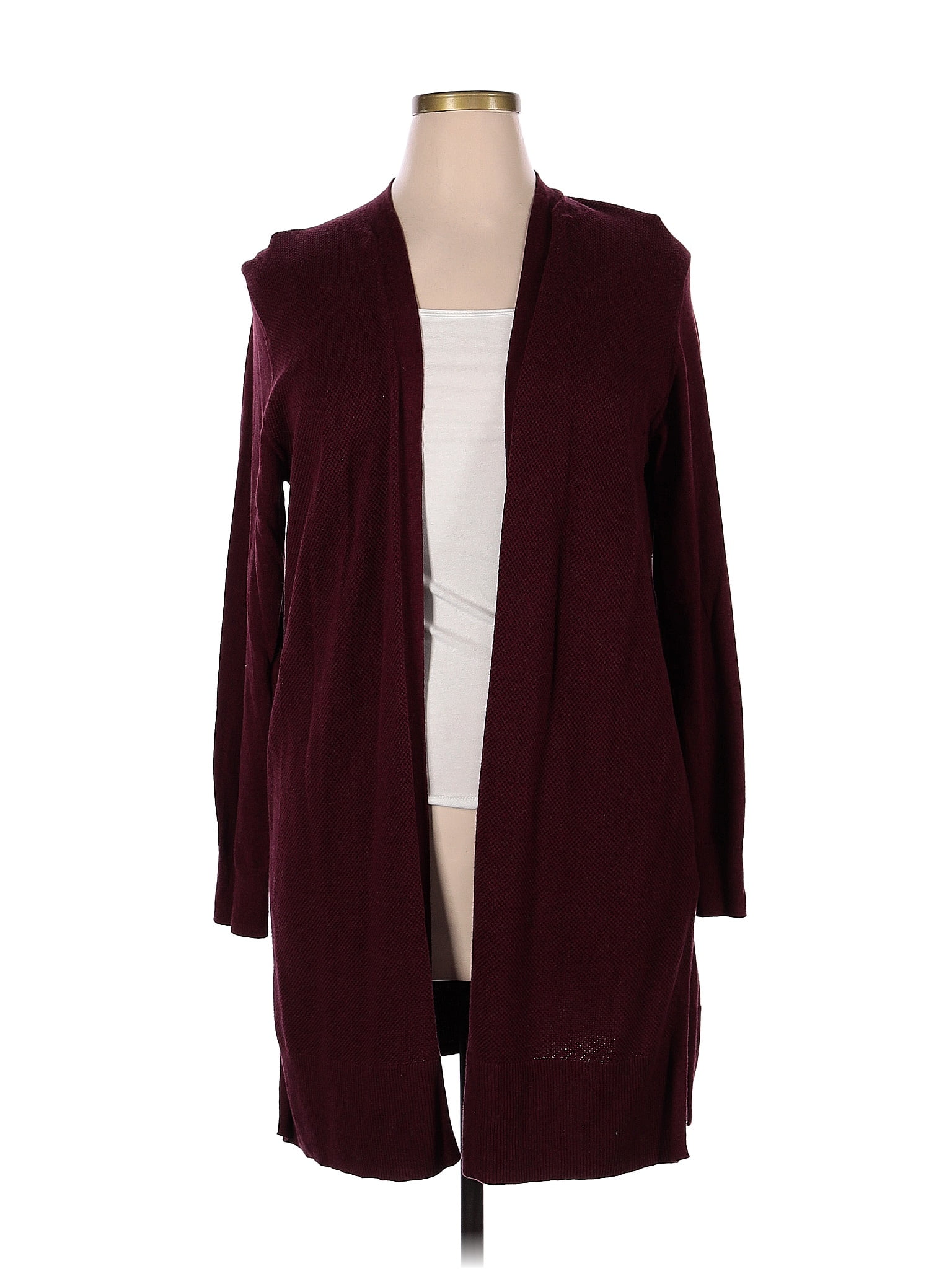 Gap Color Block Solid Burgundy Cardigan Size XL - 62% off | thredUP