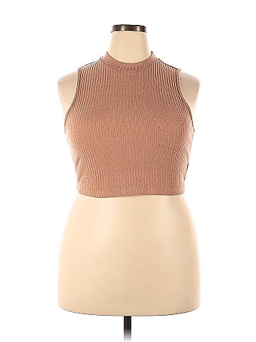 Tan on sale sleeveless turtleneck