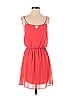 Guess 100% Polyester Solid Hearts Red Casual Dress Size S - photo 1