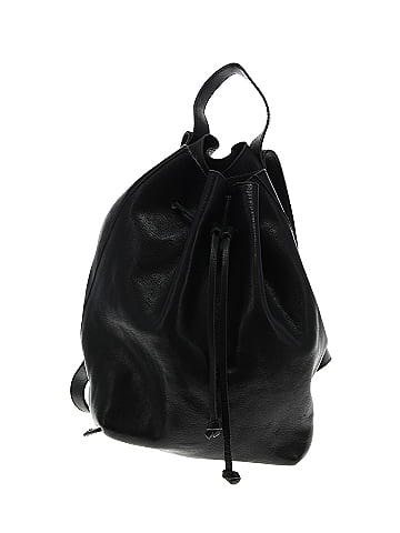 Madewell black leather backpack hot sale