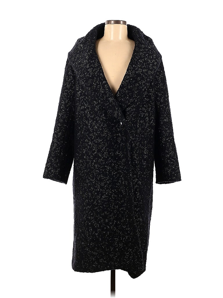 Magaschoni Marled Black Wool Coat Size 8 - 76% off | thredUP