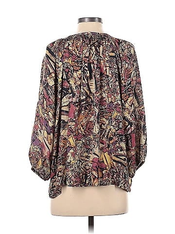 Tucker 3/4 Sleeve Silk Top (view 2)