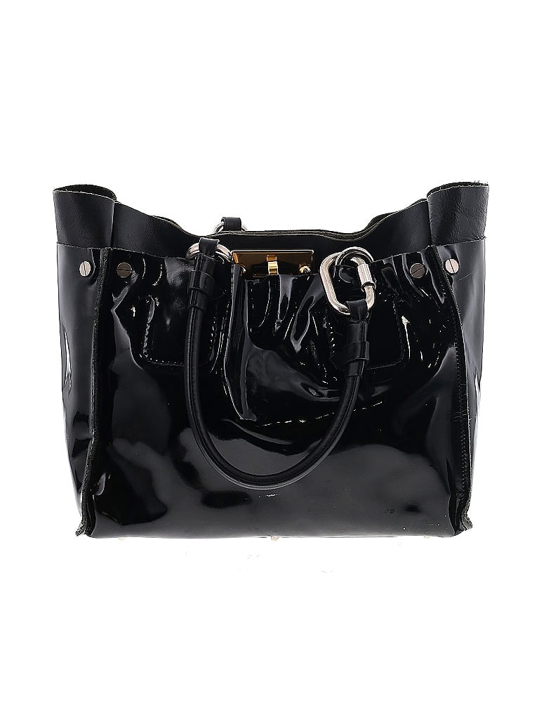 Chloé Black Patent Cyndi Tote One Size 87 Off Thredup