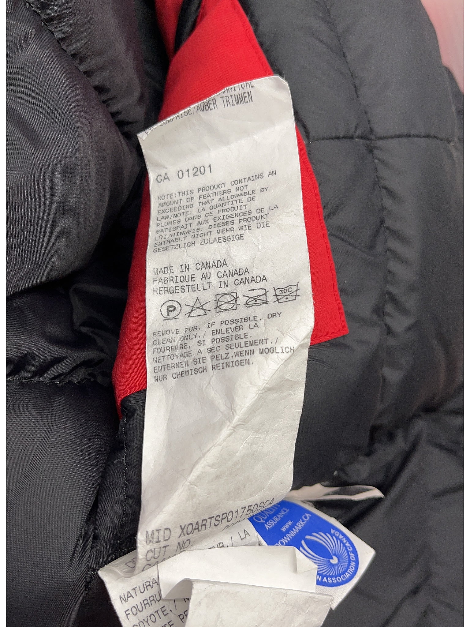 Canada goose hotsell ca 01201 kit