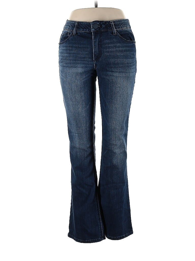 Democracy Solid Blue Jeans Size 10 - 57% off | thredUP