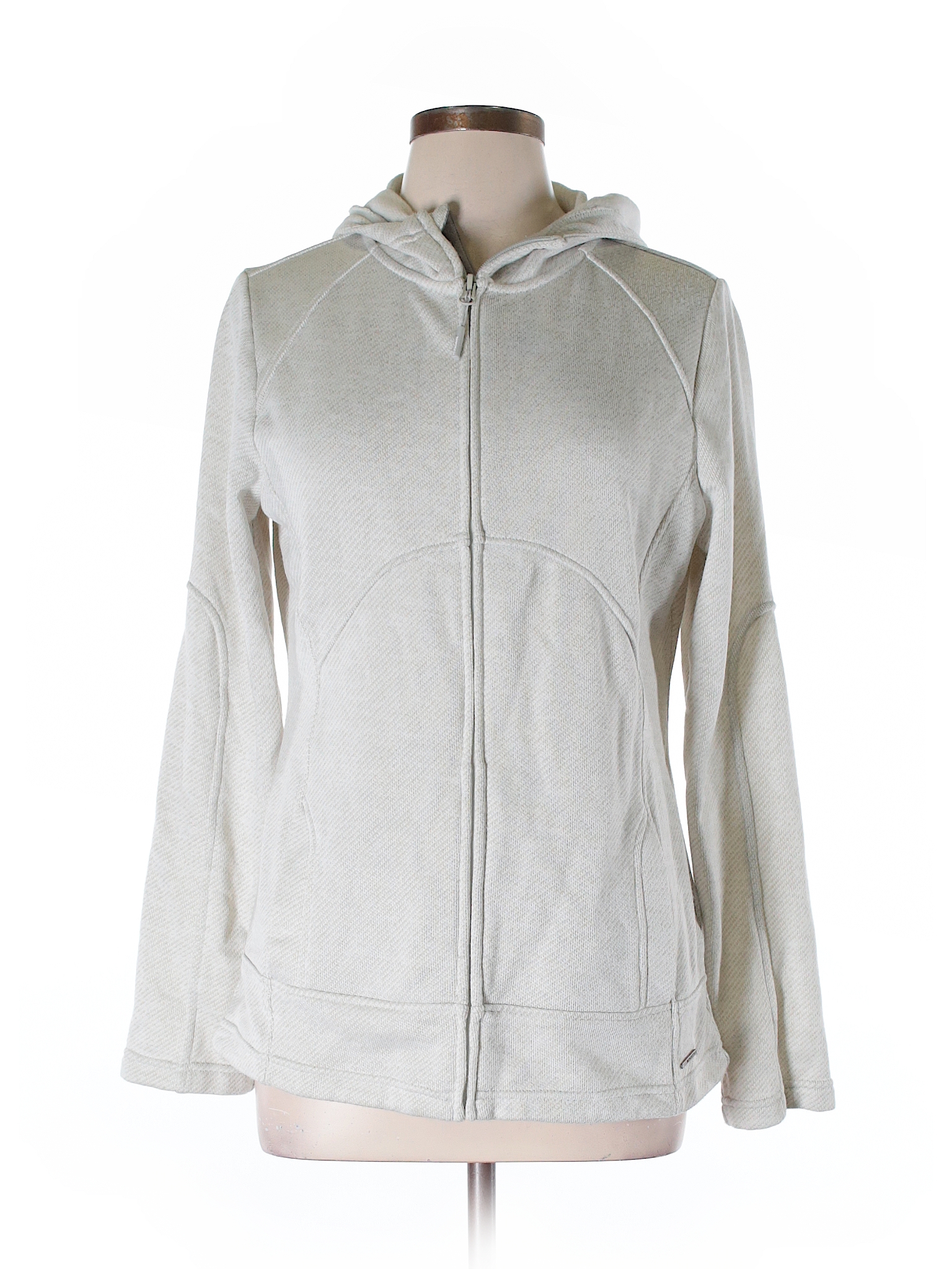 Mondetta 100% Polyester Solid Ivory Zip Up Hoodie Size L - 71% off ...