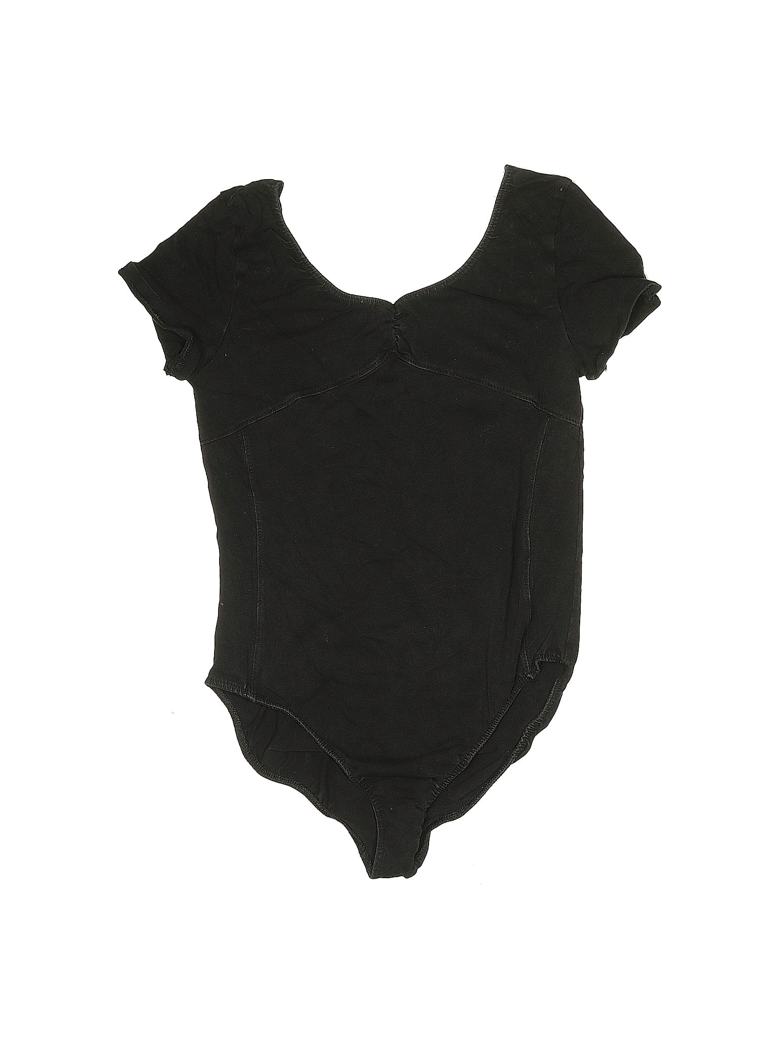 Danskin Now Solid Black Bodysuit Size 14 - 40% off | thredUP