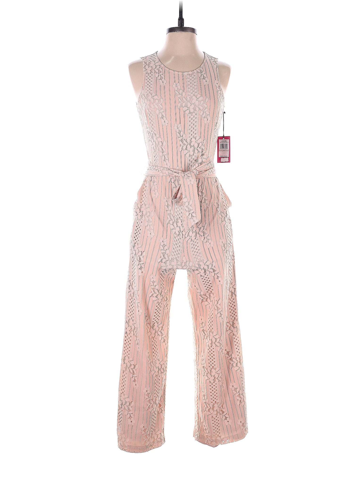 Vince Camuto Women's Colorblocked Jumpsuit Red Size 4