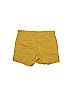 Old Navy Solid Yellow Khaki Shorts Size 6 - photo 2