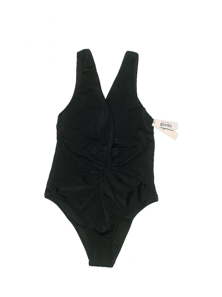 Victoria's Secret Solid Black One Piece Swimsuit Size M 62 off thredUP
