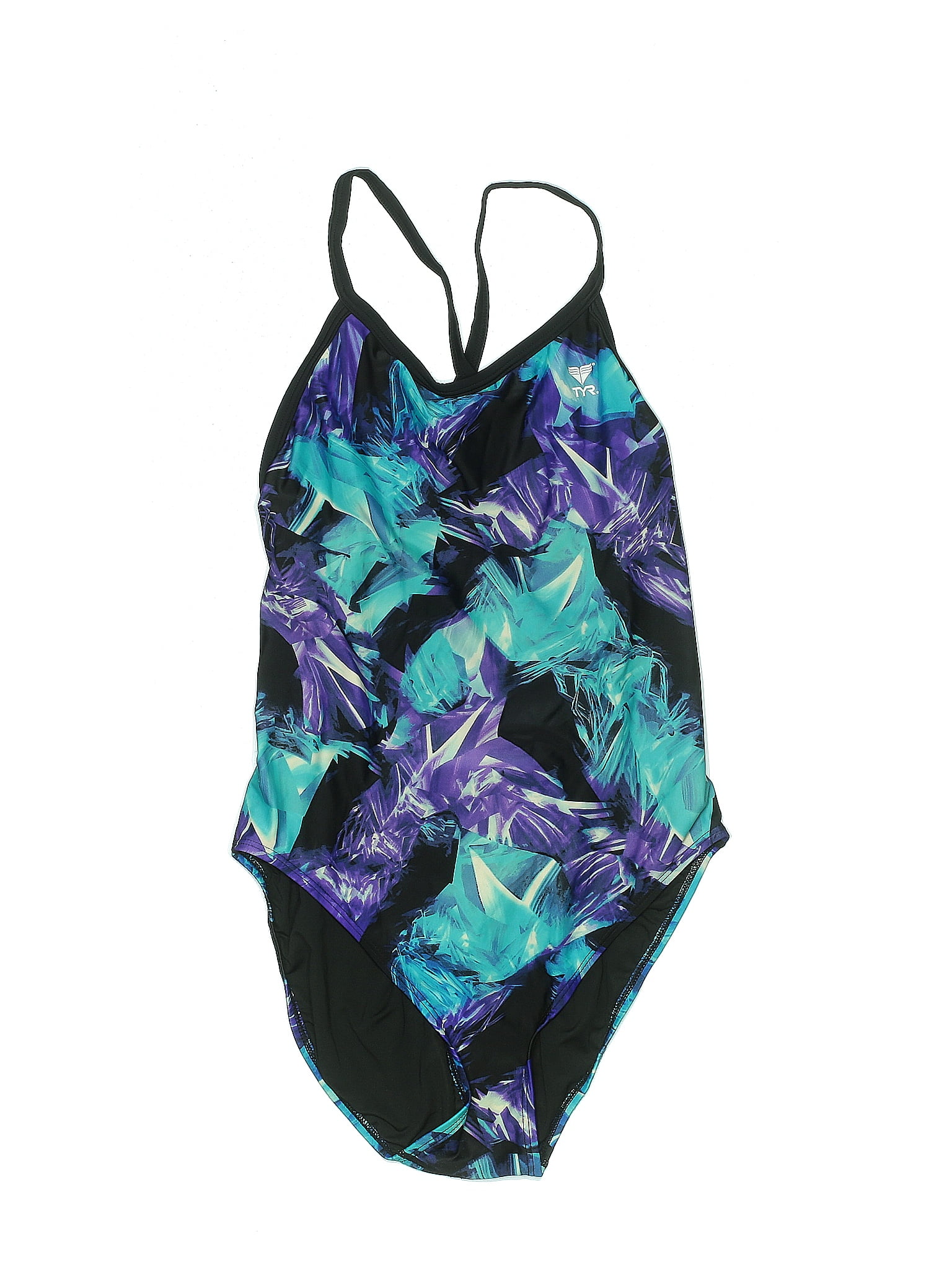 TYR Multi Color Teal One Piece Swimsuit Size XXL (40) 57 off thredUP