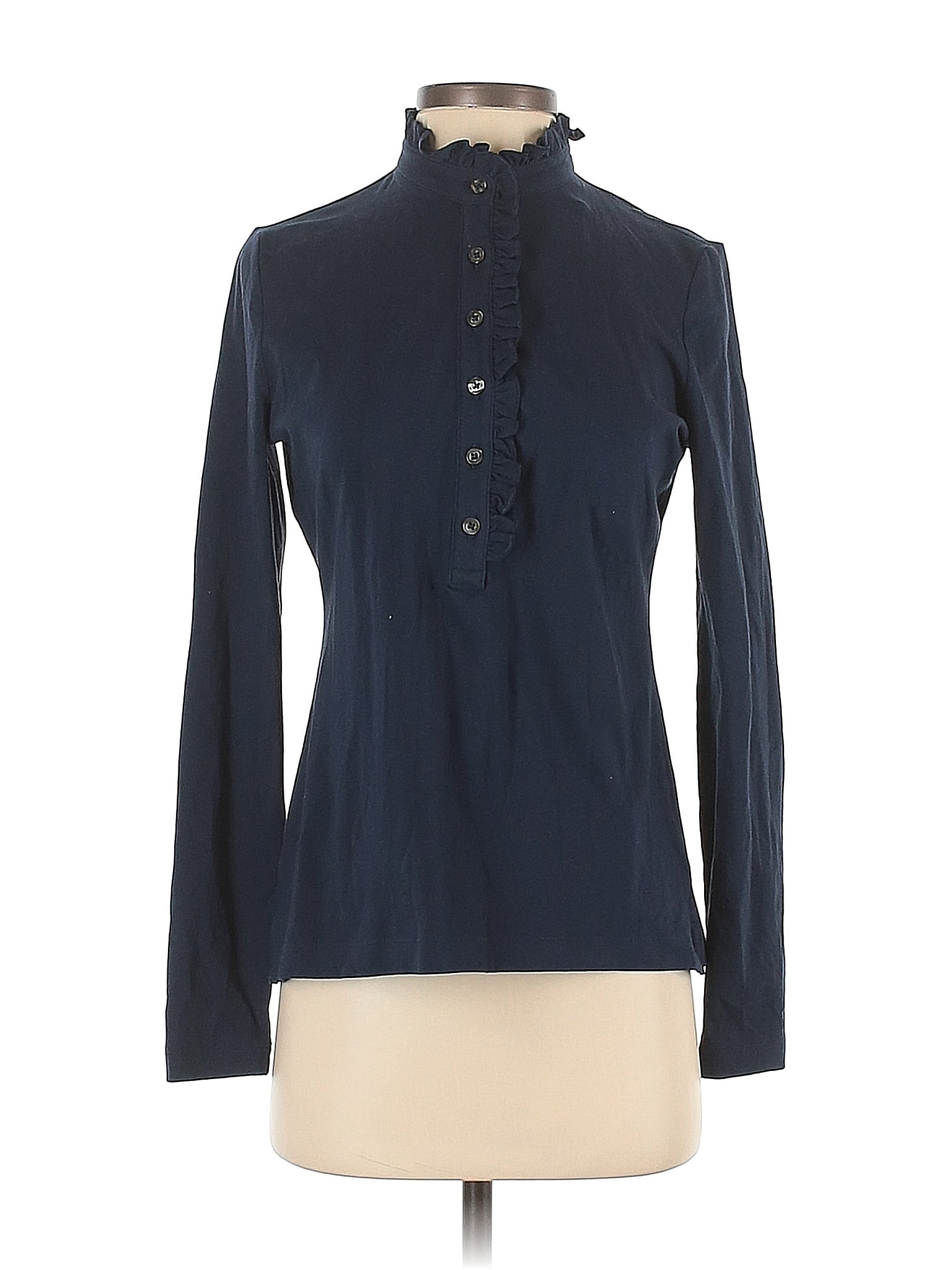 Brooks Brothers Blue Long Sleeve Top Size XS 80 off thredUP