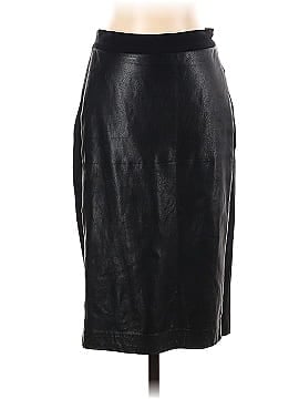DKNY Leather Skirt (view 1)