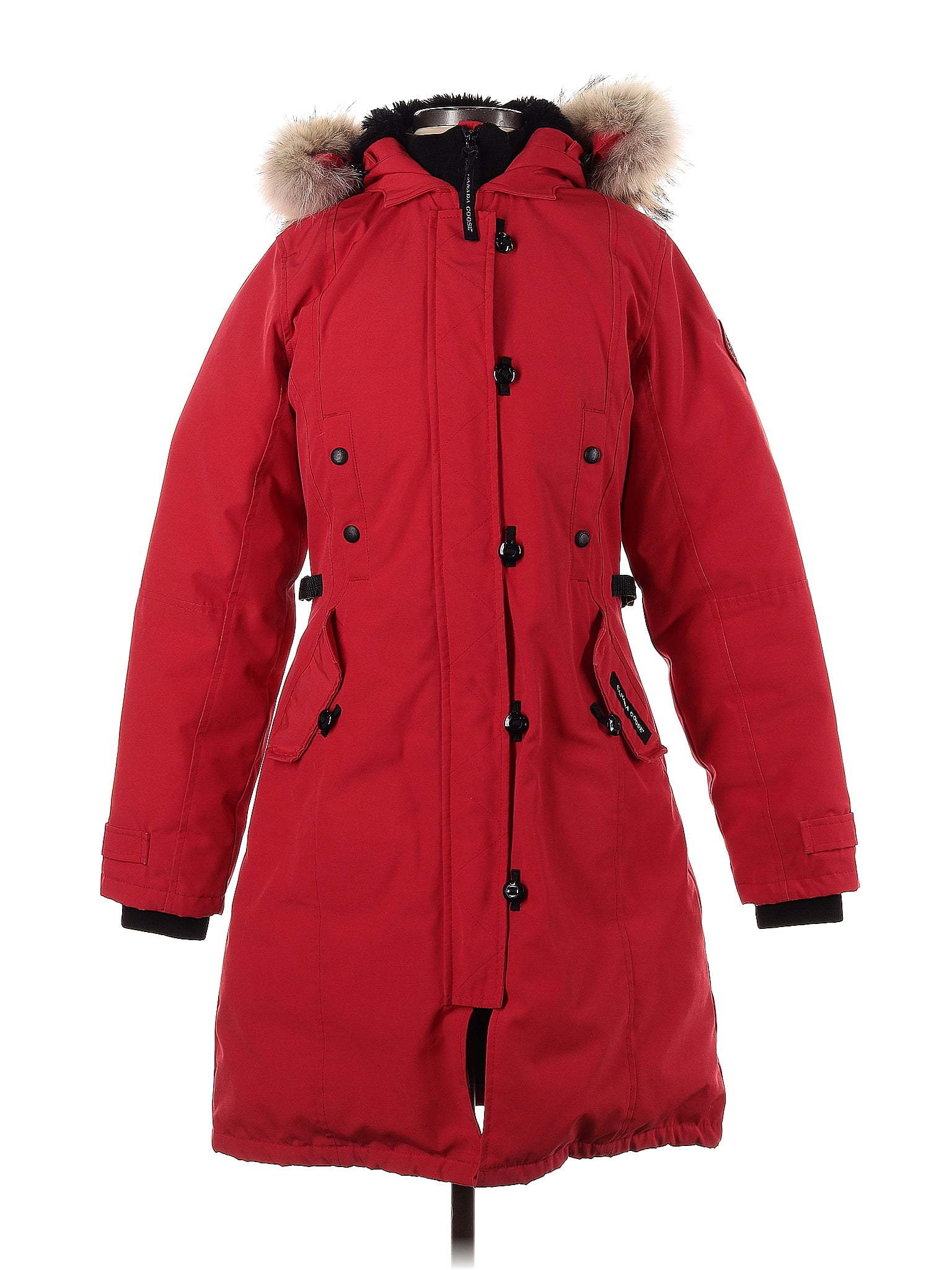Canada Goose 100 Nylon Red Coat Size S 53 off ThredUp