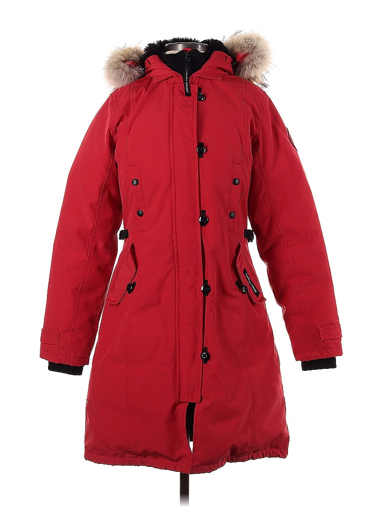 Canada Goose 100 Nylon Red Coat Size S 53 off ThredUp