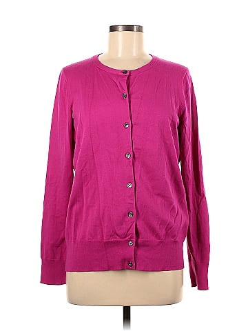 Lands end shop pink cardigan