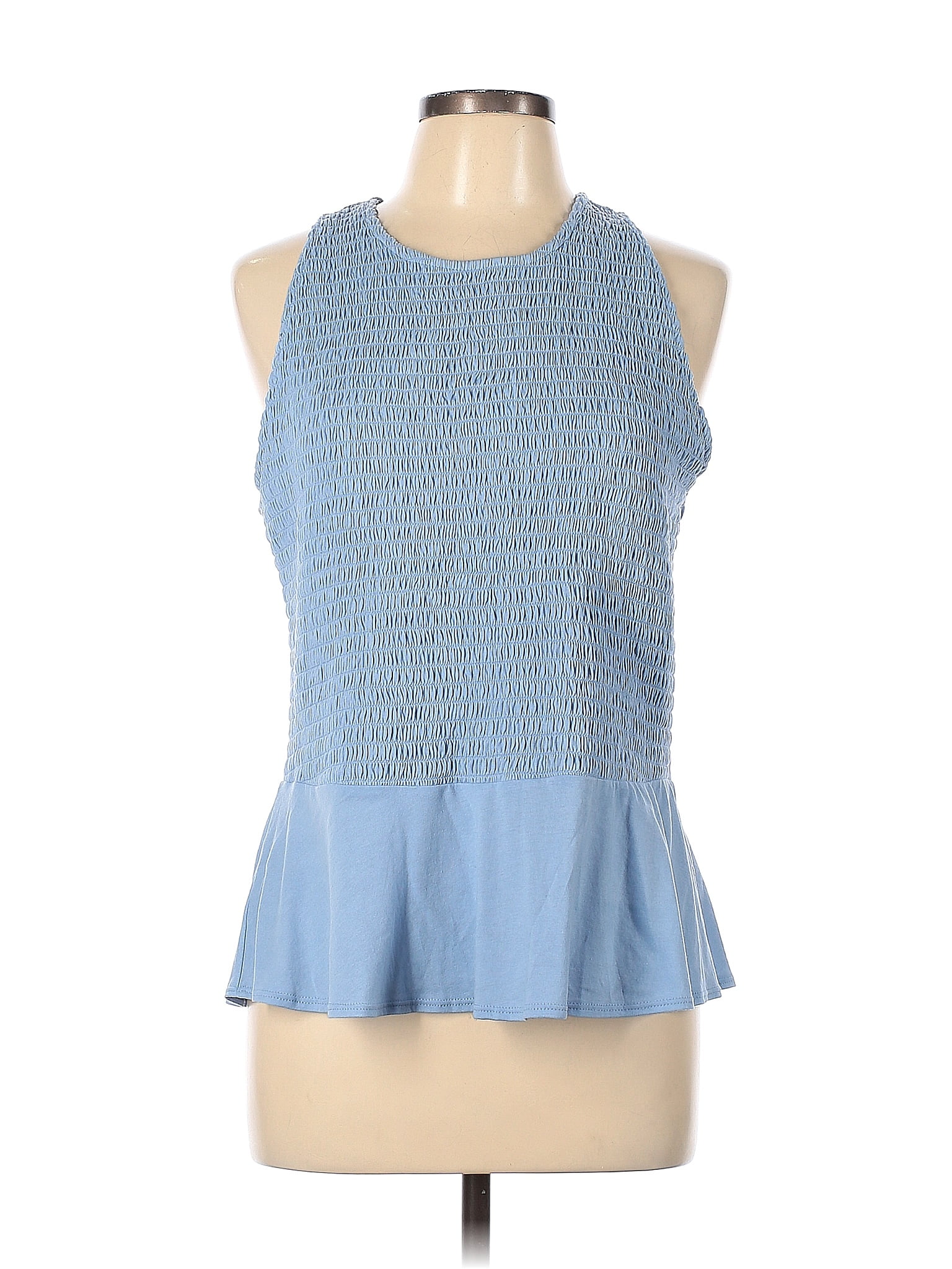 INC International Concepts Blue Sleeveless Top Size L 68 off thredUP