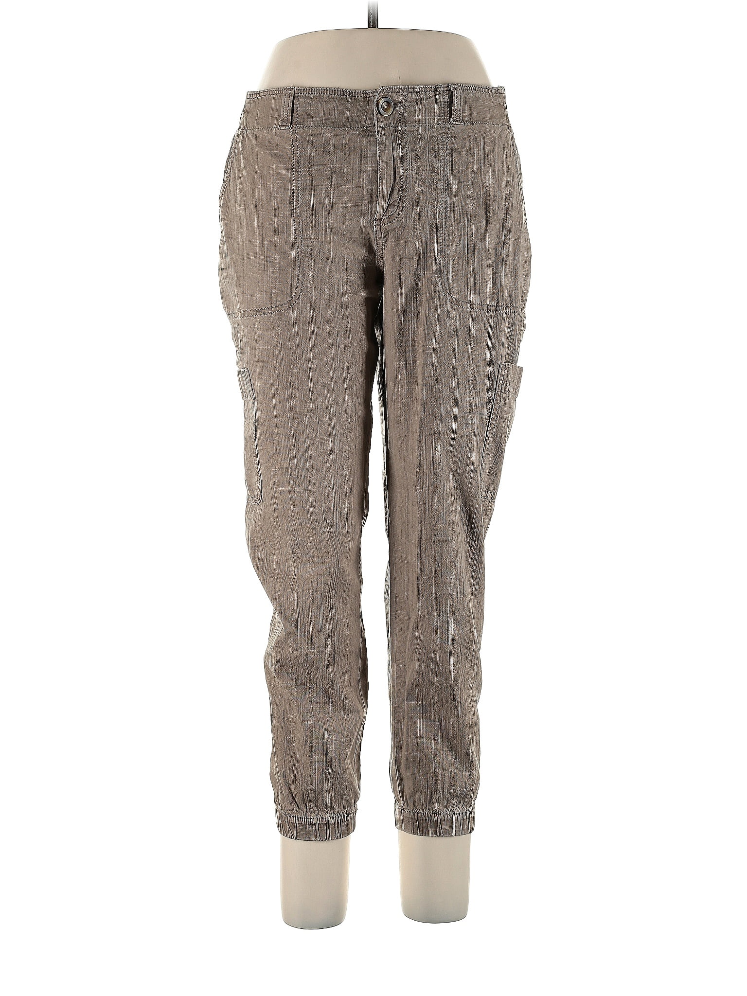 Sonoma Goods for Life Stripes Brown Gray Cargo Pants Size 12 56 off