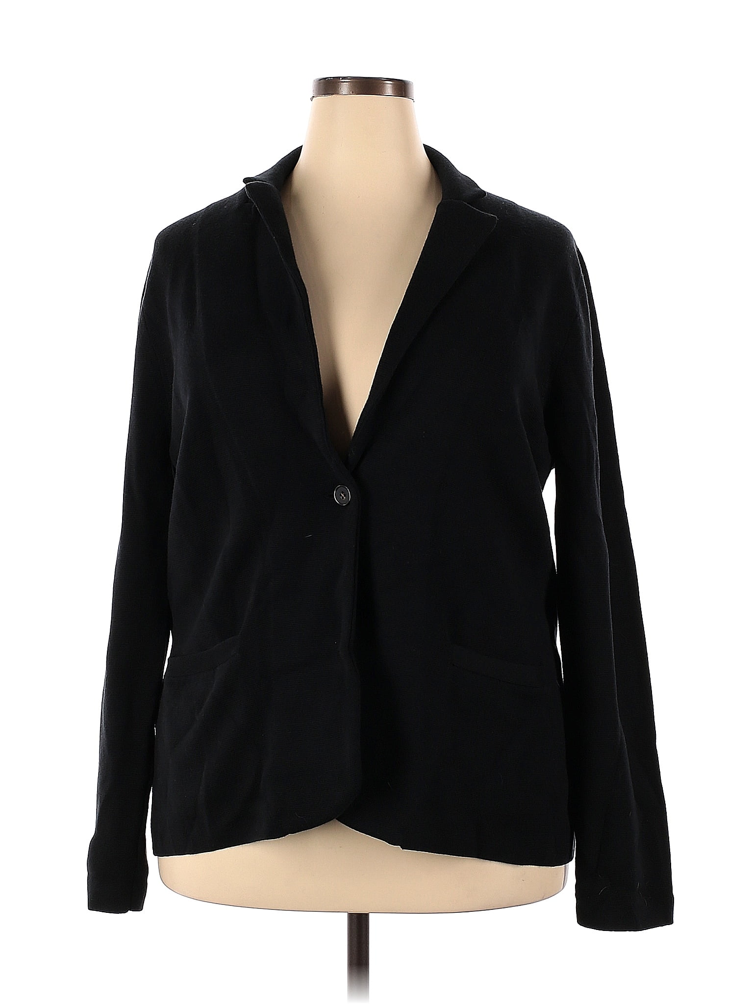 J.Crew Factory Store 100% Cotton Solid Black Blazer Size XXL - 78% off ...