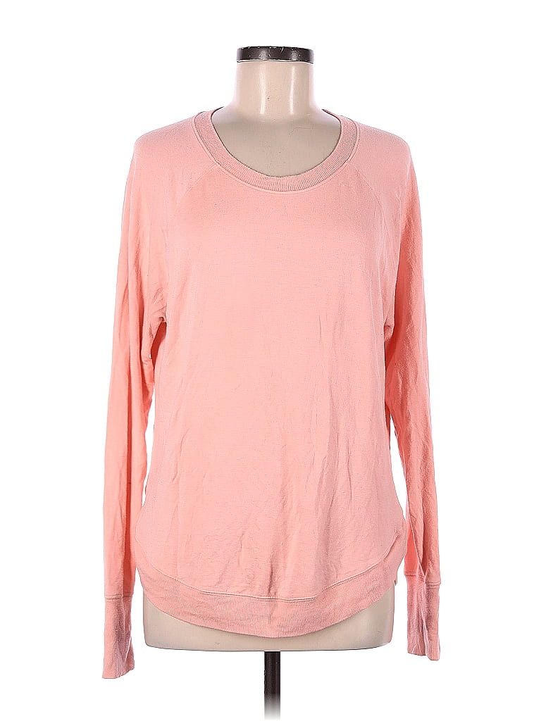 Athleta Color Block Solid Pink Sweatshirt Size M - 57% off | thredUP