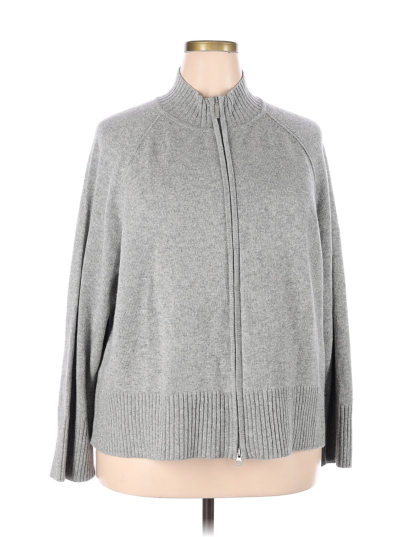 Haut Métallique INC – Femme – Plus Size 3X (24W) – Argenté – Ciment – Neuf Avec étiquettes