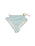 Unbranded Chevron-herringbone Blue Swimsuit Bottoms Size M - photo 1