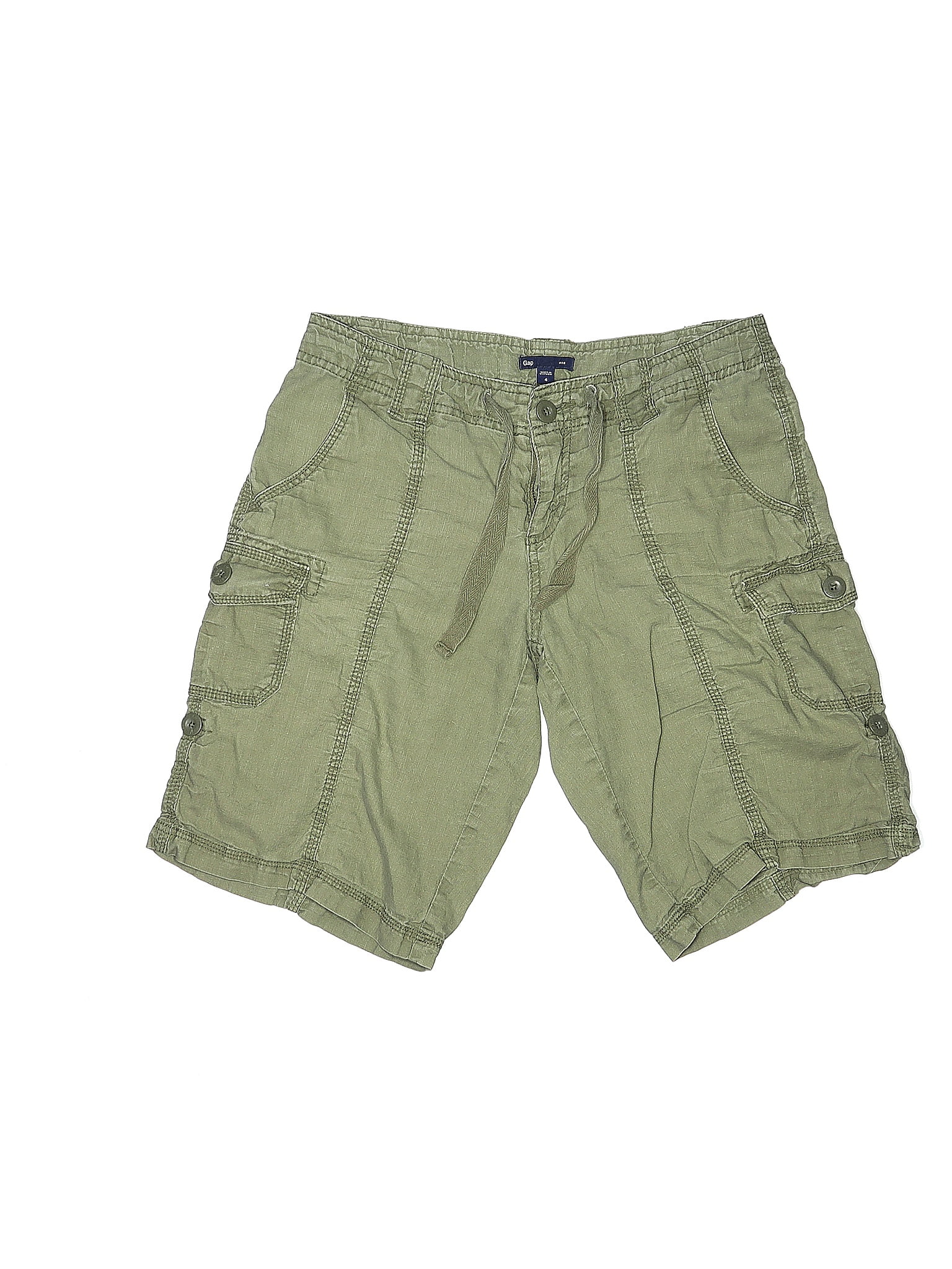 Gap Outlet Solid Green Cargo Shorts Size 4 47 off thredUP