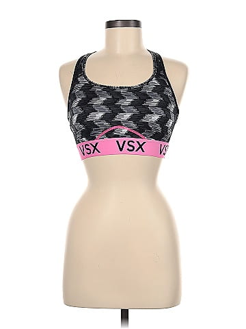 VSX Sport Color Block Graphic Gray Sports Bra Size M - 75% off