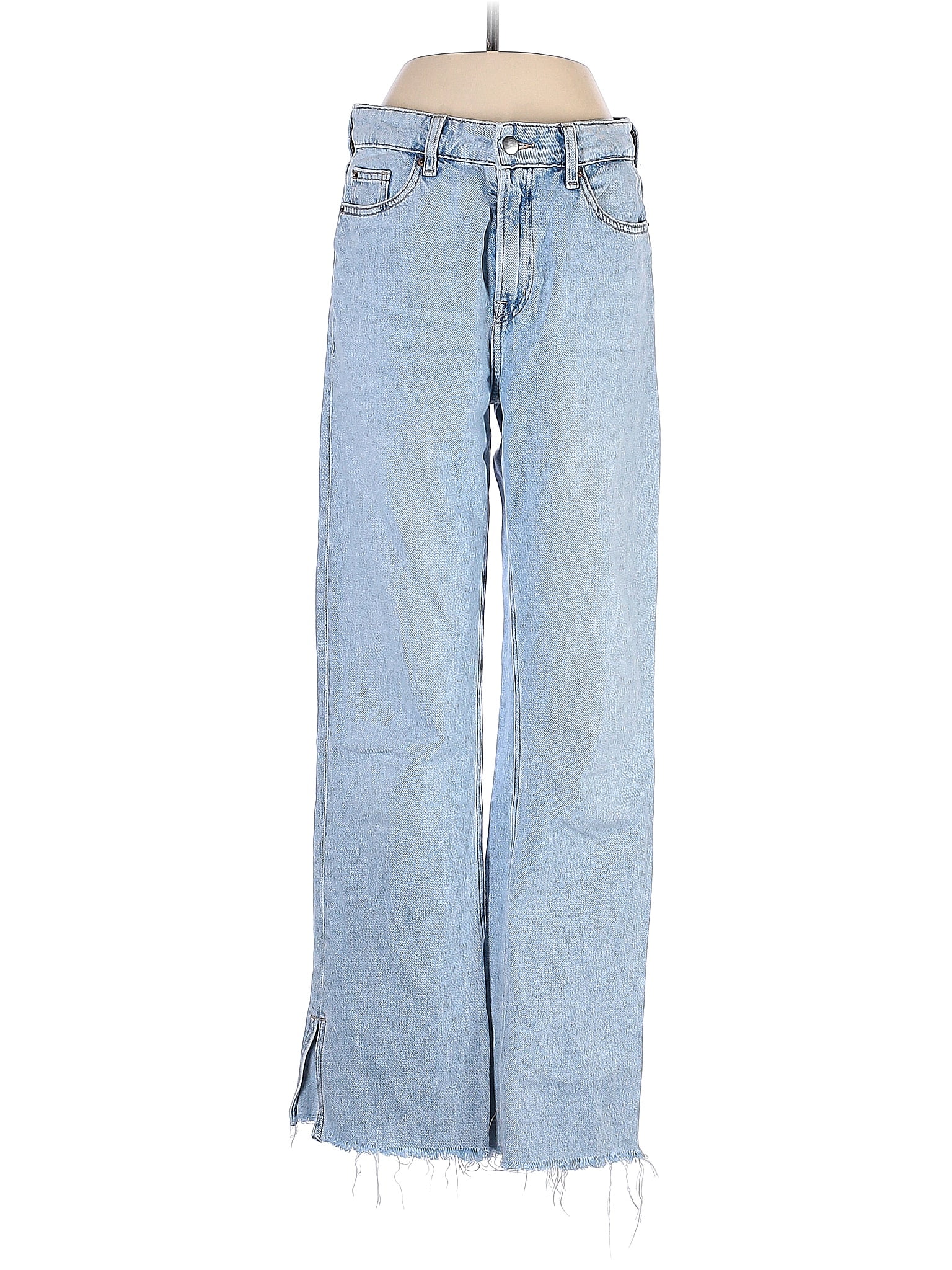 H&M Solid Blue Jeans Size 4 60 off thredUP