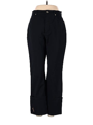 Escada Solid Black Casual Pants Size 38 (EU) - 86% off