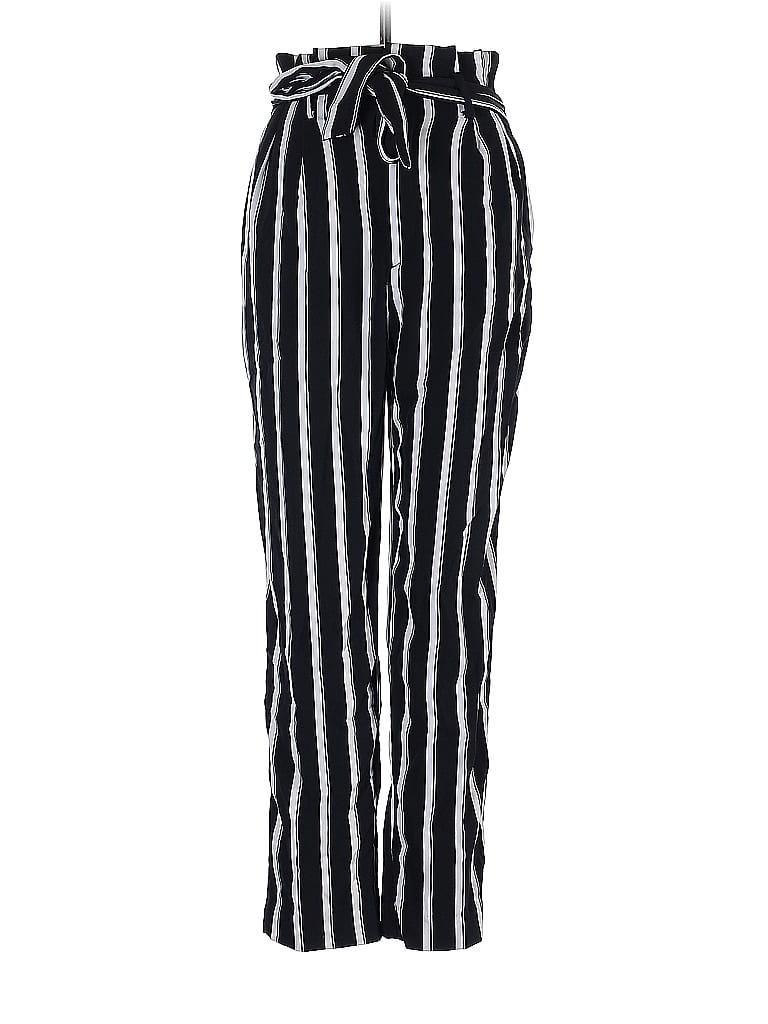 H&M Stripes Black Casual Pants Size 2 - photo 1