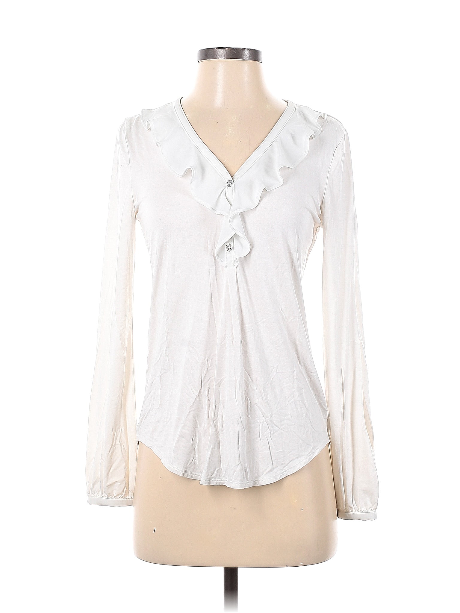 White House Black Market White Long Sleeve Top Size XS 69 off thredUP