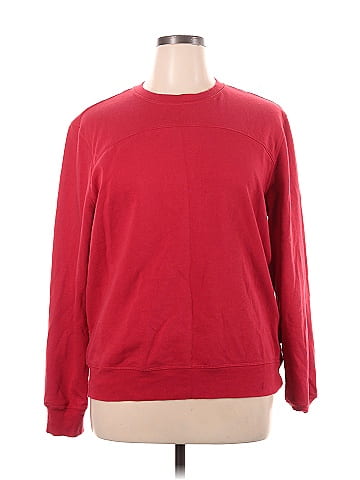 Bcg Solid Red Sweatshirt Size XL - 44% off