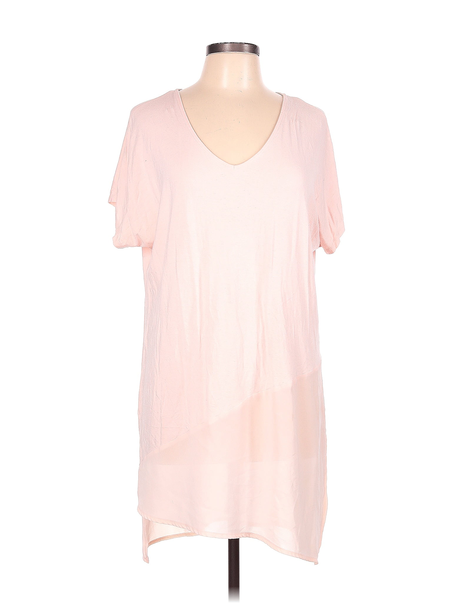 Chico's Color Block Solid Pink Casual Dress Size Lg (2) 76 off thredUP