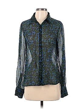 Joe's Jeans Long Sleeve Silk Top (view 1)