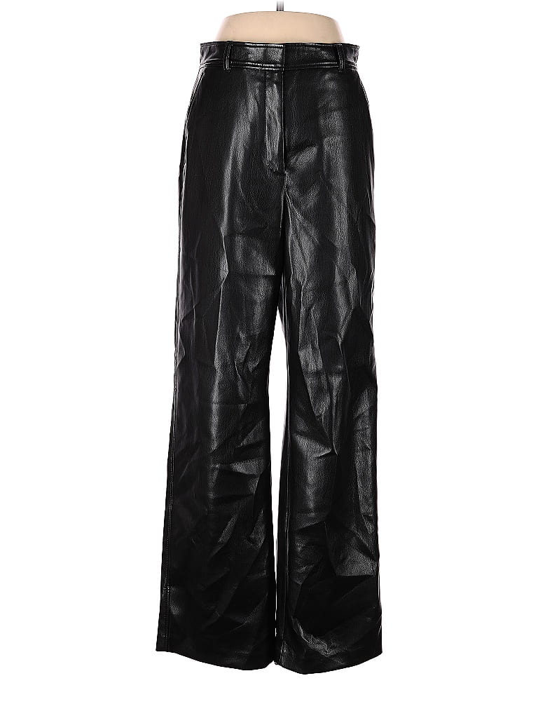 Babaton 100% Other Solid Black Faux Leather Pants Size 8 - 68% off ...