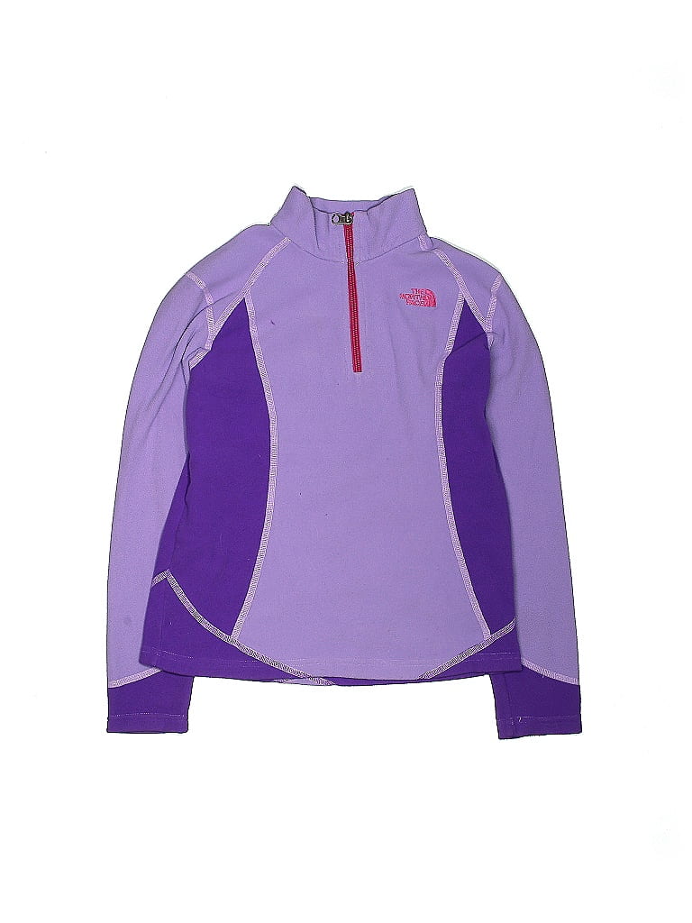 The North Face 100 Polyester Purple Track Jacket Size 10 12 53