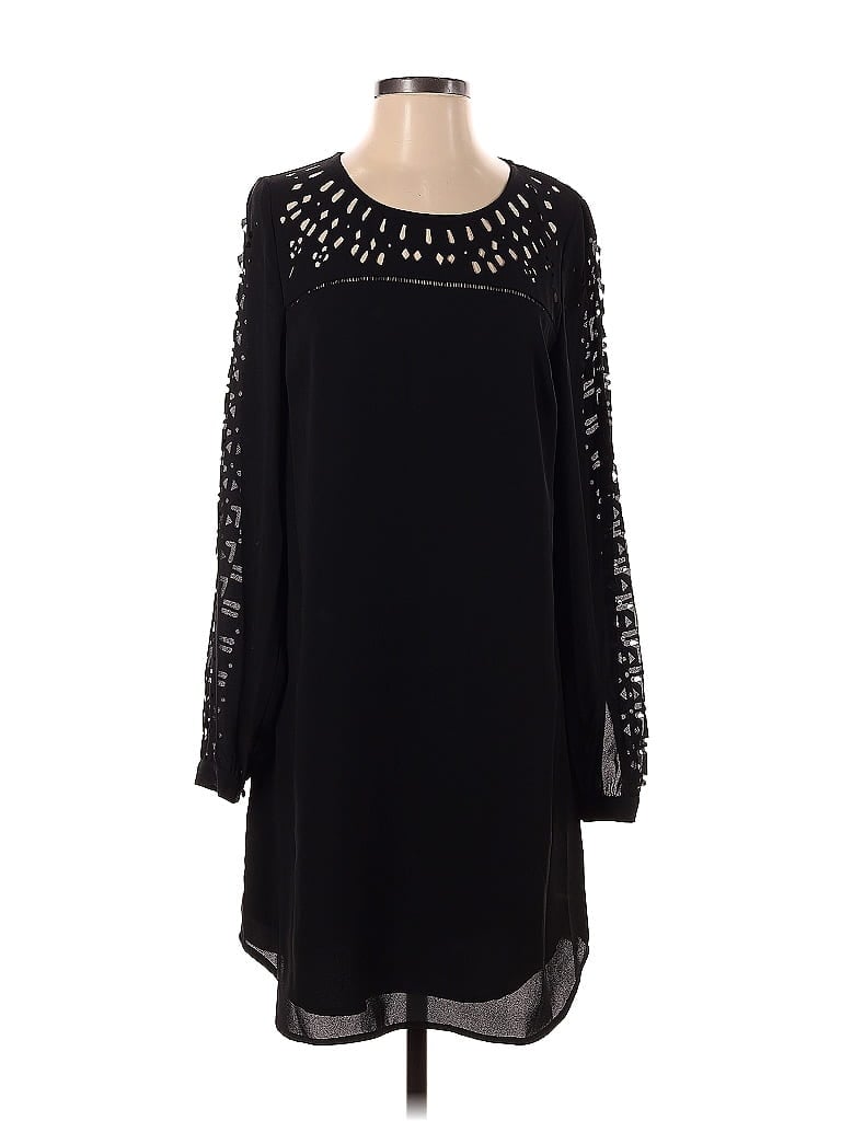 Pre-owned Kaari Blue Casual Dress In Black