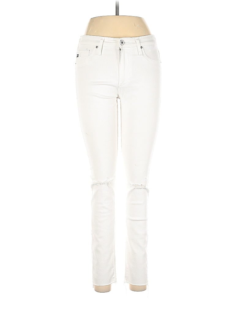 Pre-owned Adriano Goldschmied Jeans In White
