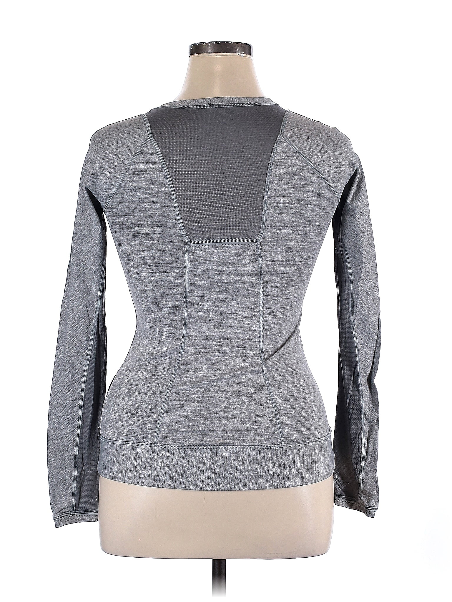 Lululemon Athletica Color Block Gray Active T-Shirt Size 14 - 39