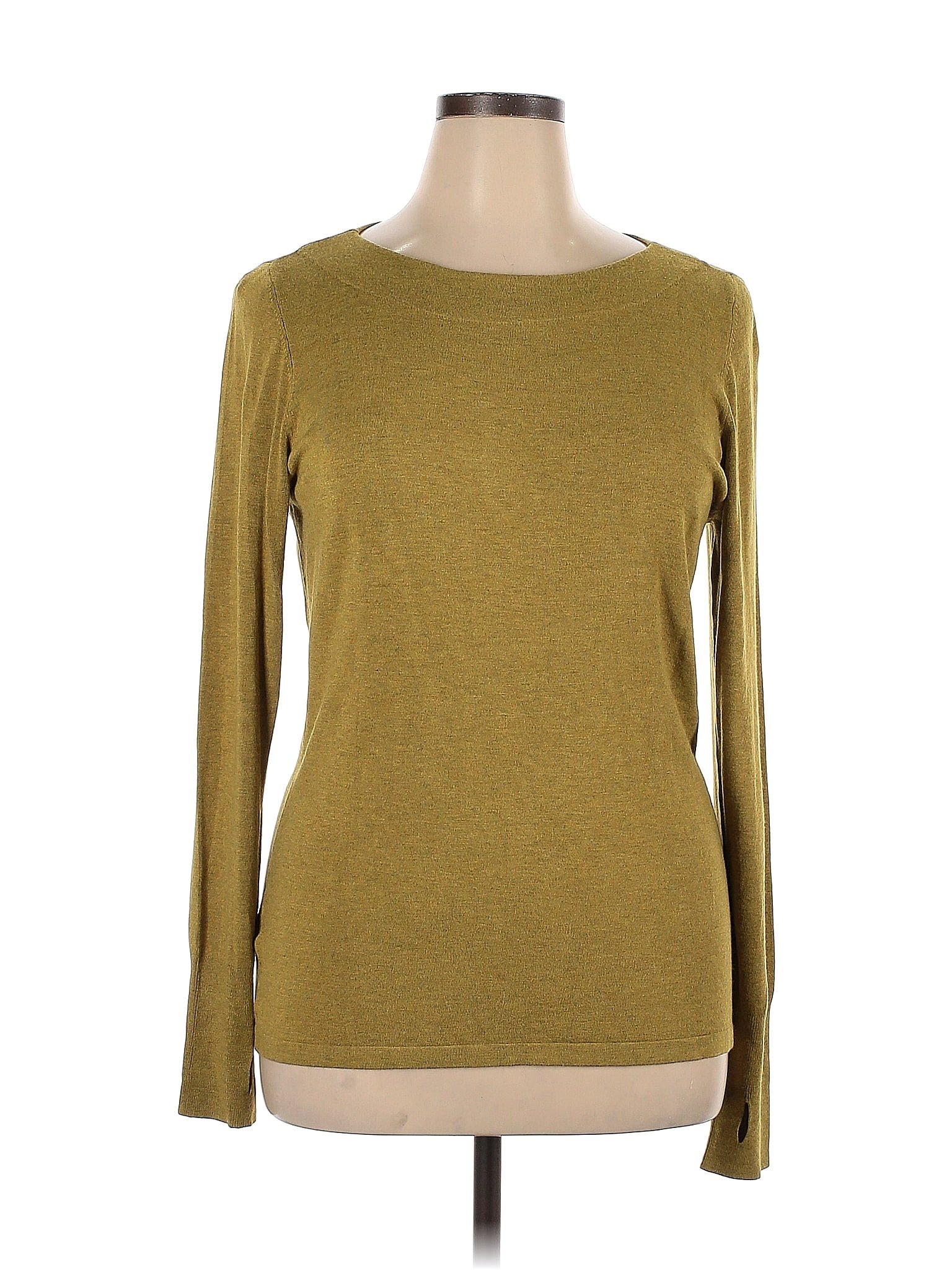 Eileen Fisher Color Block Yellow Gold Pullover Sweater Size XL - 76% ...