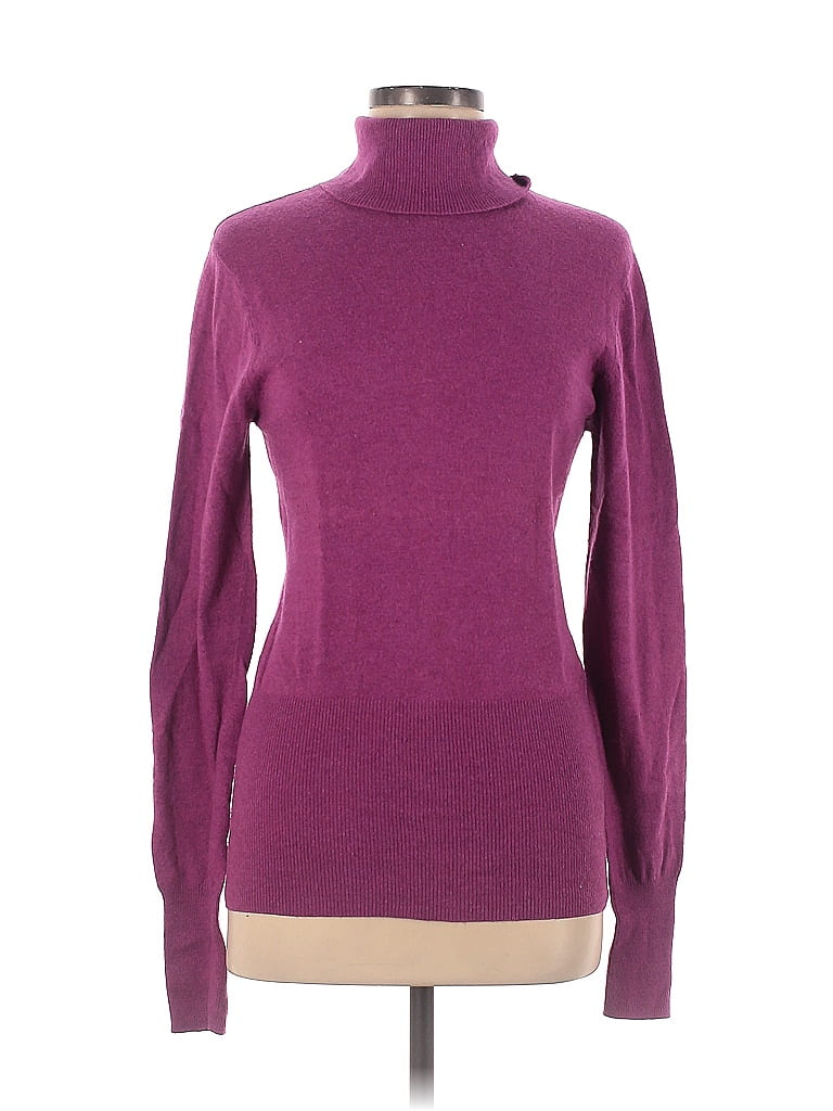 Long Tall Sally Solid Purple Turtleneck Sweater Size M - 71% off | thredUP