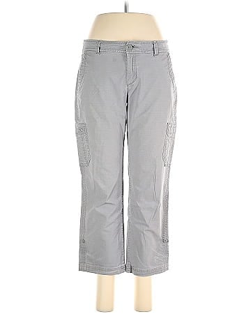 Eddie Bauer Gray Cargo Pants Size 6 (Petite) - 71% off